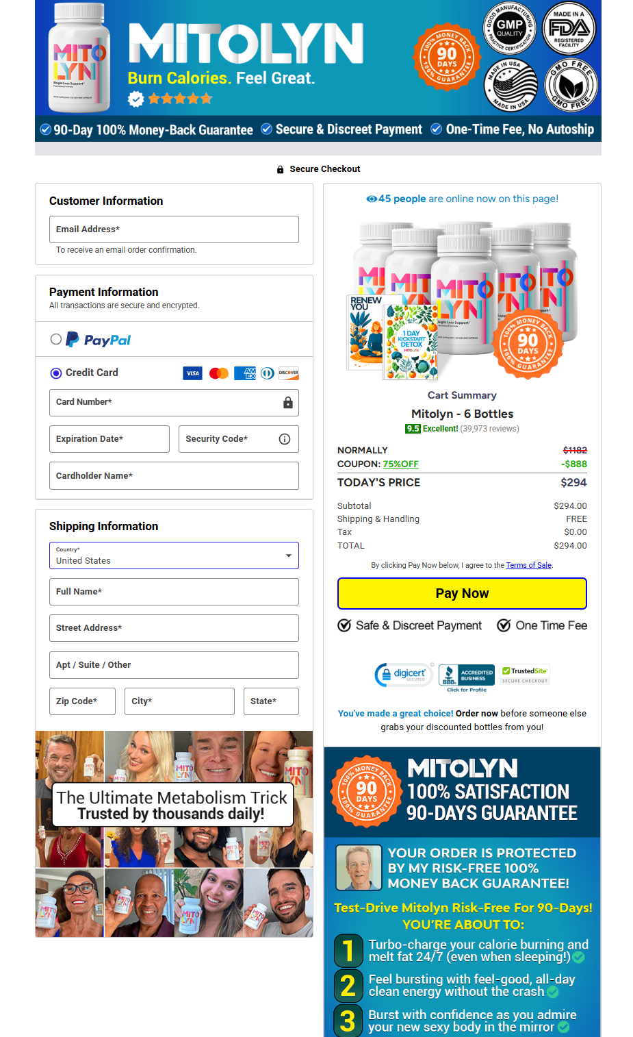 Mitolyn Official Website Secure Order Page
